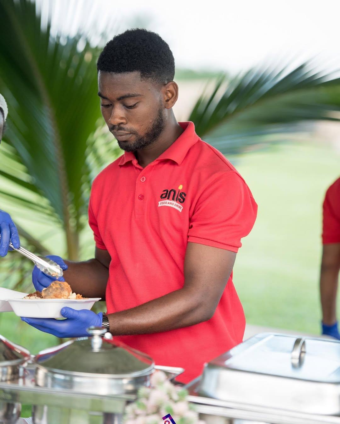 Serving at event