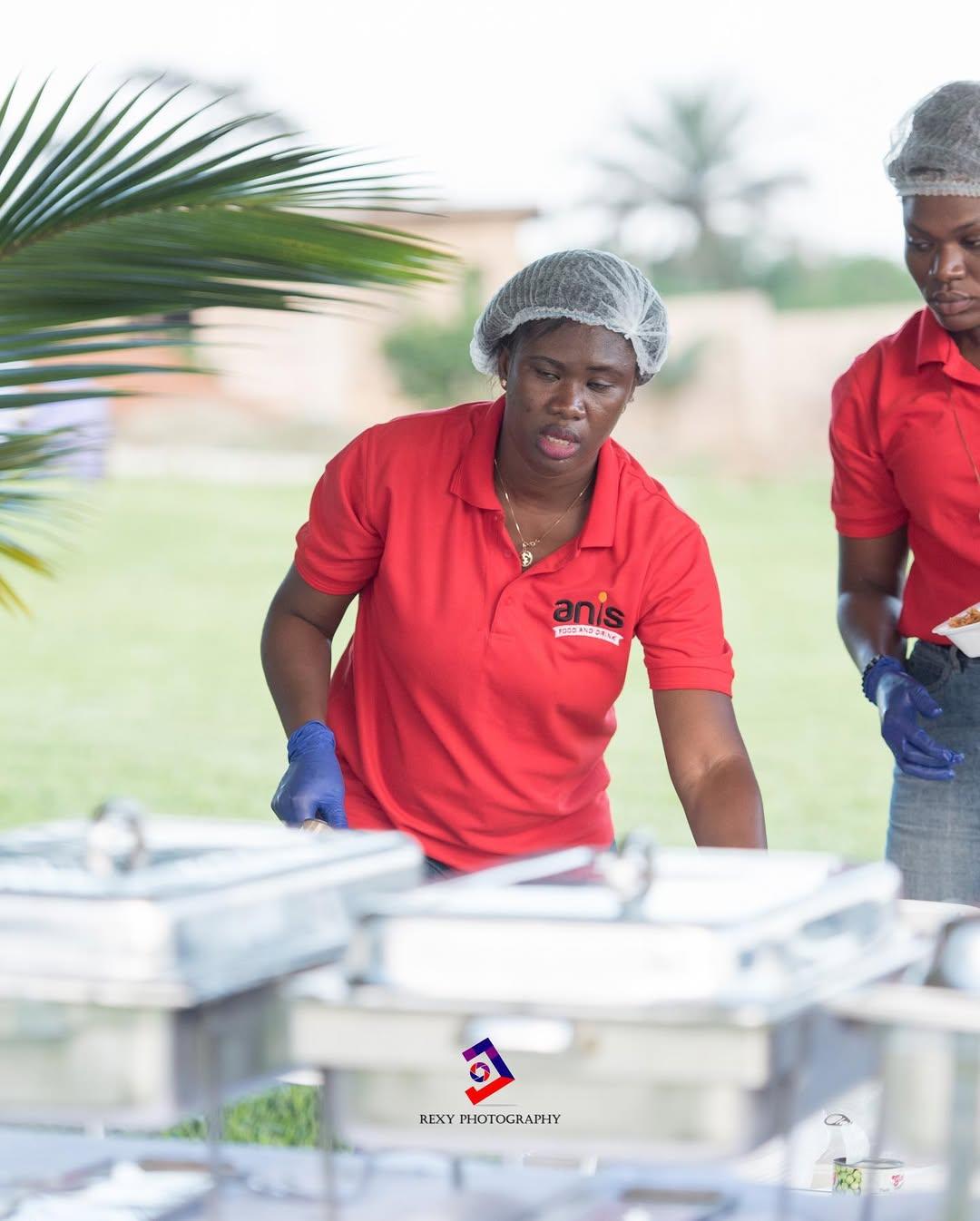 Serving at event